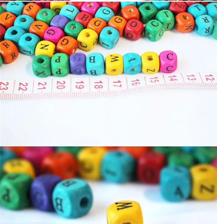 3 25gBag Environmental Multicolor Painted Wooden Loose Space Beads Kids DIY Craft for Garment Bags Jewelry Making Accessories