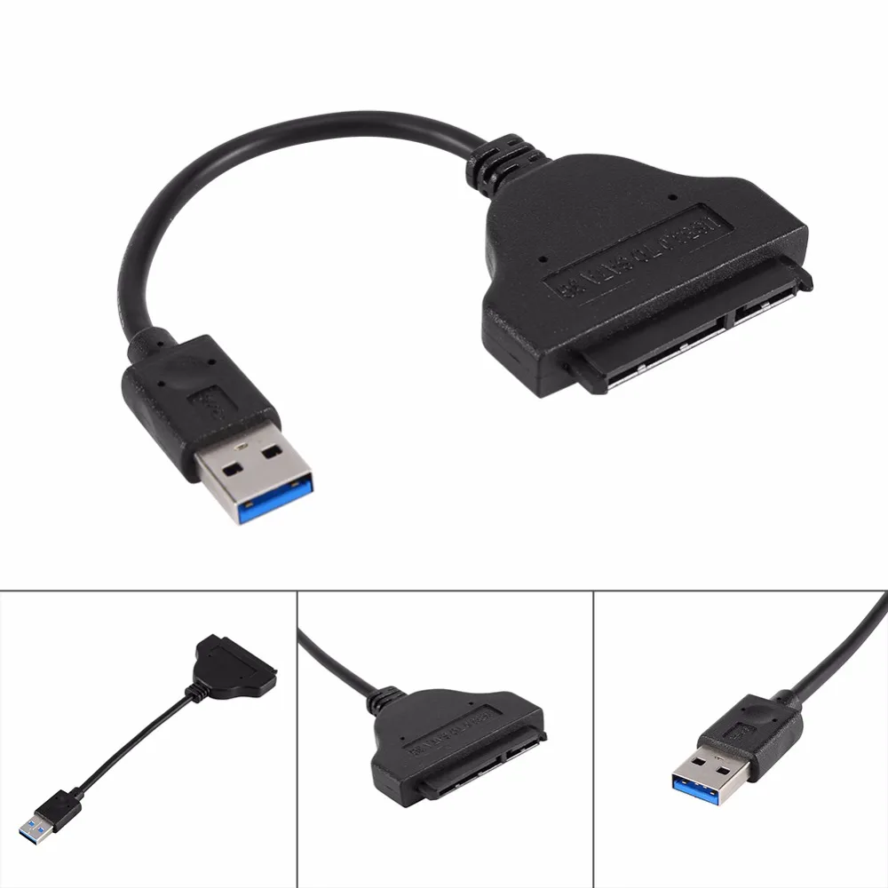 USB 3,0 до 2," SATA Ноутбук Жесткий диск для ноутбука HDD SSD с внутреннего на внешний адаптер конвертер кабель Шнур Sata Кабельная линия