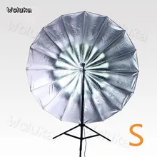 33 дюймов 85 см светоотражающий зонтик отражательный софтбокс быстрооткрывающийся зонтик 16 волоконная кость черный серебряный зонт для фотографии CD50 T06