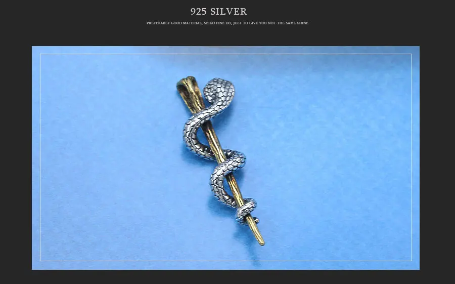 Креативная подвеска Кобра, Настоящее серебро 925 пробы, ювелирное изделие, ожерелье, подвеска, подарок, хорошее ювелирное изделие для мужчин и женщин, изготовление FP11