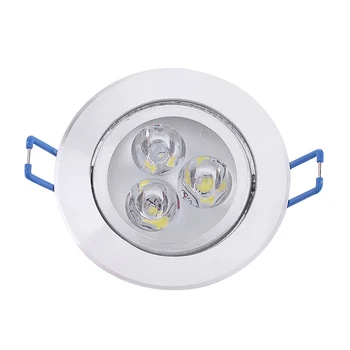 

1PC Adjustable 3W LED Recessed Ceiling Downlight Spotlight Lamp Driver White Home Decal LED Bulb Super Bright Panel Light New