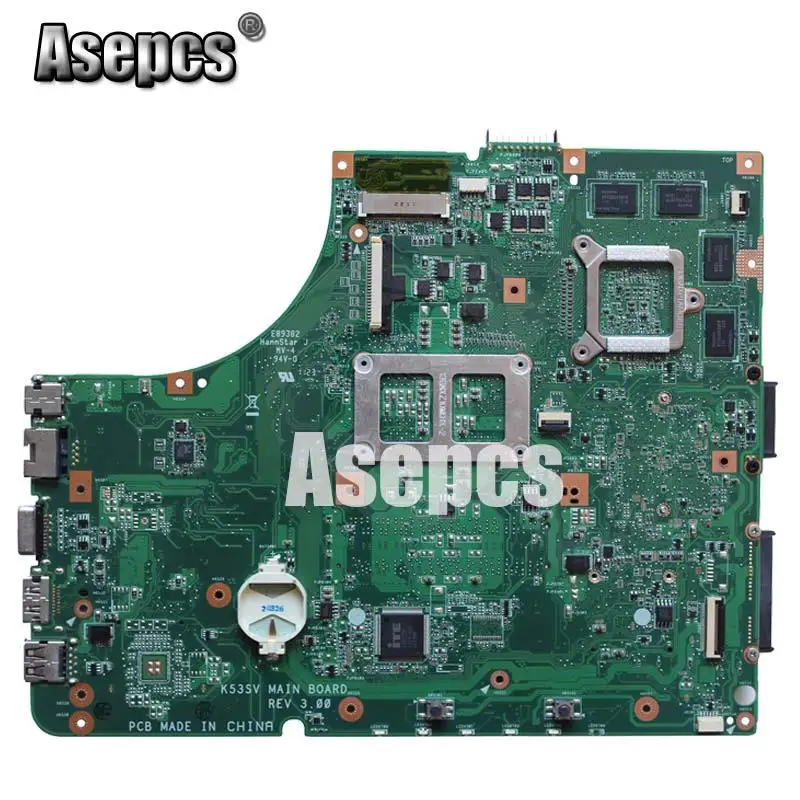 Asepcs K53SV материнская плата для ноутбука ASUS K53SM K53SC K53S K53SJ P53SJ A53SJ Тесты оригинальная материнская плата 3,0/3,1 GT540M-1GB