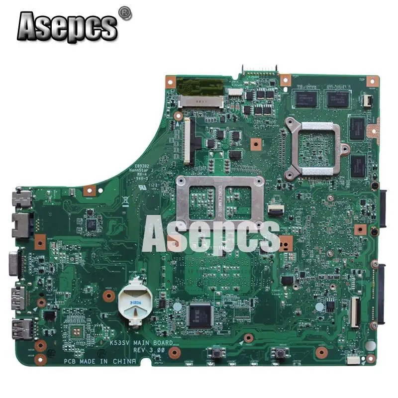 Asepcs K53SV материнская плата для ноутбука For Asus K53SM K53SC K53S K53SJ P53SJ A53SJ тест оригинальная