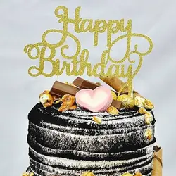 10 шт цвета: золотистый, серебристый блестящий для дня рождения вечерние торт украшения топперы для детей сувениры для вечеринки ко дню