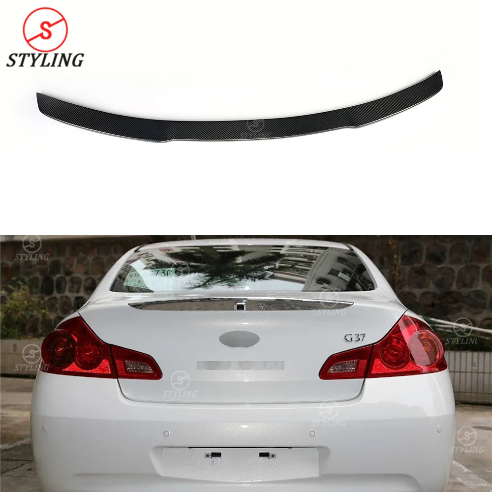 

G Series G25 Carbon Fiber Rear Spoiler For Infiniti G37 Sedan Spoiler Rear Trunk Wing 2009 2010 2011 2012 2013 2014
