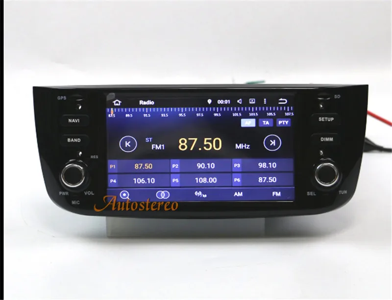 Flash Deal Android8 4GB+32GB 8 Core Car GPS Navigation No DVD Player Radio Stereo For Fiat Punto 2009-2015 for Linea 2011-2015 Auto Video 2