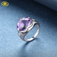 Hutang обручальное кольцо, 8.5ct, натуральный аметист, 925 пробы, серебро, хорошее, модный драгоценный камень, свадебные украшения для женщин, подарок