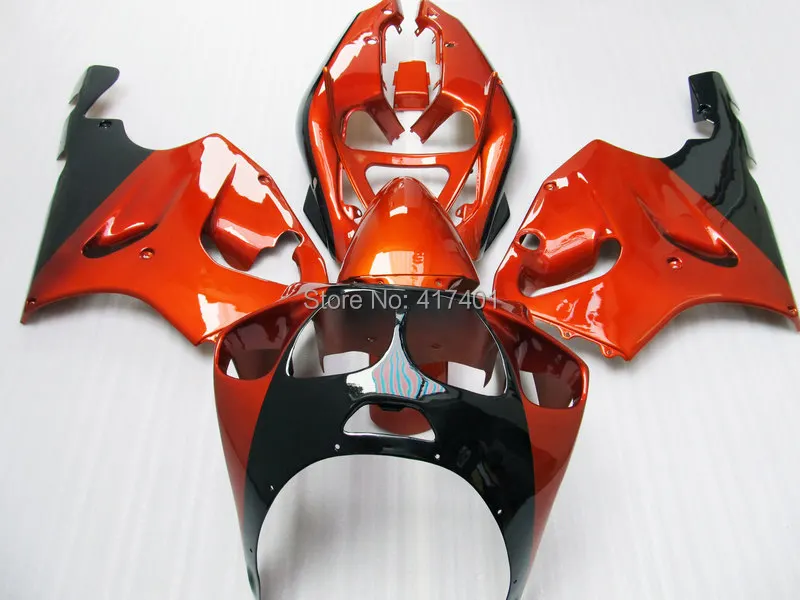 #oa11 Orange Black fairings For KAWASAKI NINJA 96-03 ZX7R 96 97 98 99 00 01 02 03 ZX 7R ZX-7R 1996 1997 1998 2003 fairing parts