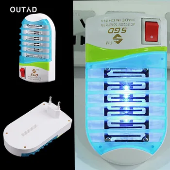 

OUTAD LED Socket Mini Mosquito Fly Bug Insect House Fly Trap Night Lamp Killer mosquito Repeller 220V Photocatalyst Home Safe