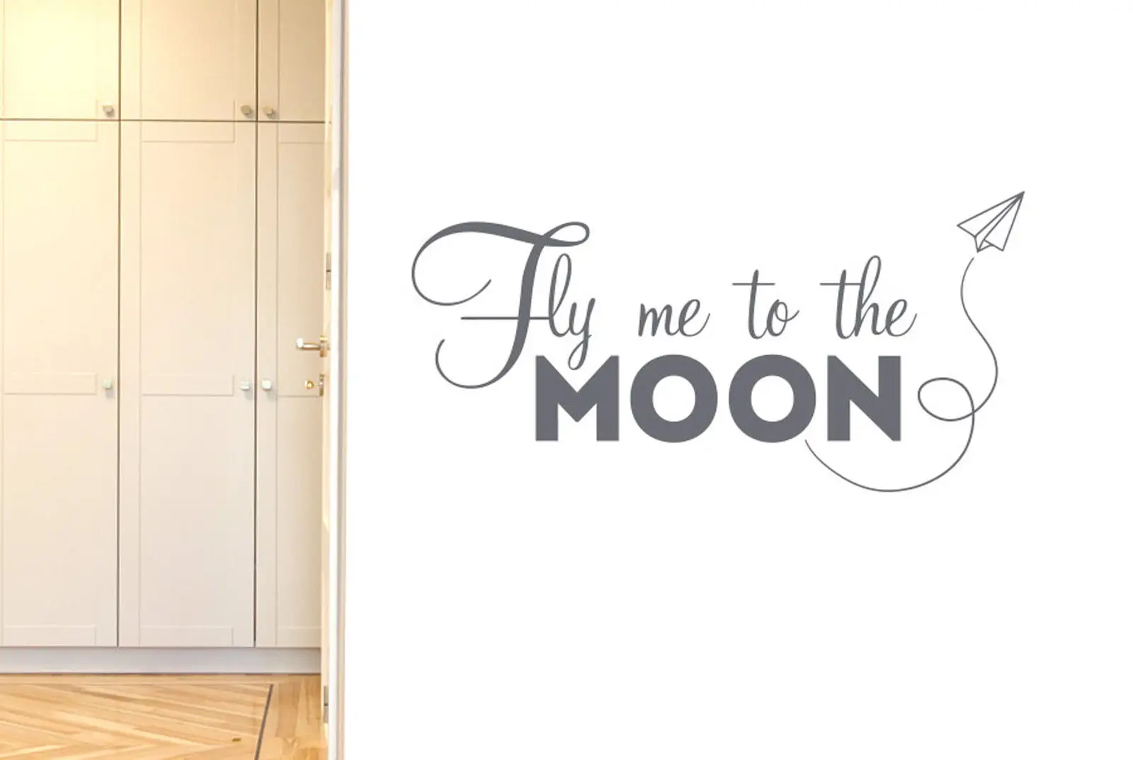 Fly Me To The Moon Котировки стены винила Стикеры home decor Бесплатная доставка | Дом и сад