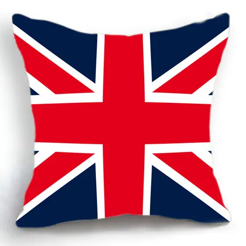 Buy Briain nationanl flag cotton linen cushion cases