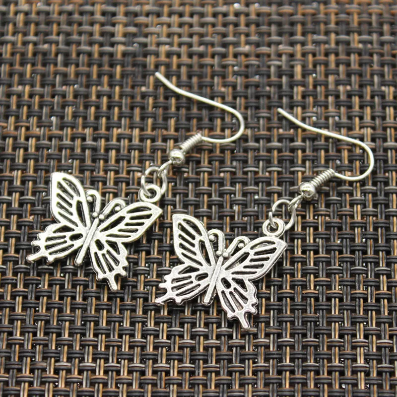 

Hot Sales hollow butterfly Pendants DIY Earringgs For Girl Gift