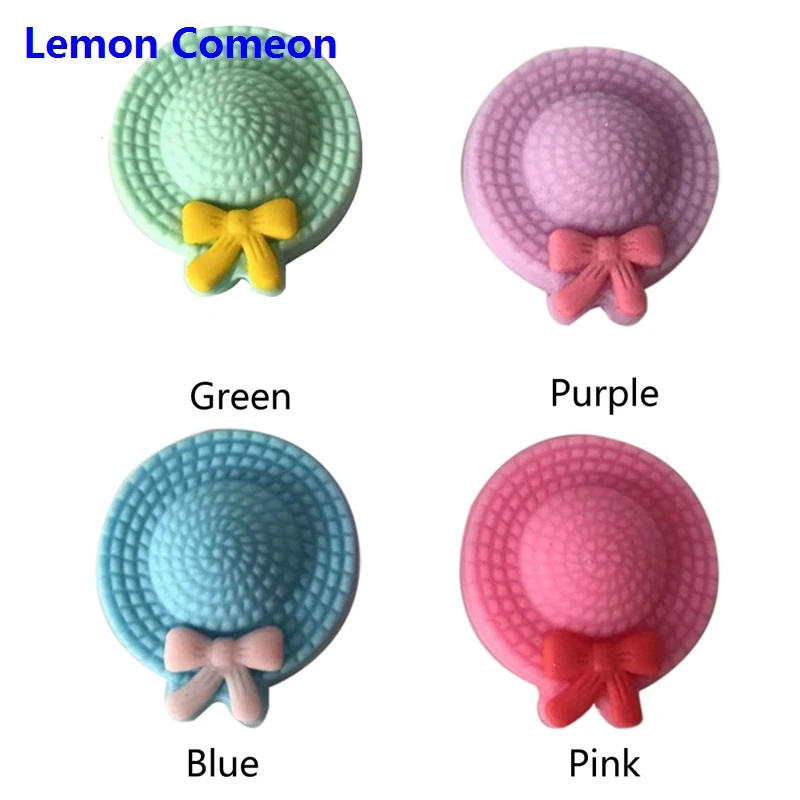 Лимон Comeon 5 шт. милые шляпа с бантом детский Прорезыватель Кремния Бусины BPA Бесплатно Детские прорезывание зубов игрушка для DIY