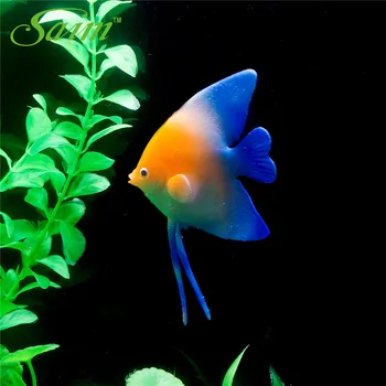 

Saim Aquarium Decor Floating Plastic Fish Night Light Artificial Aquarium Fish Multicolor Swimming Fish Aquarium Accessories