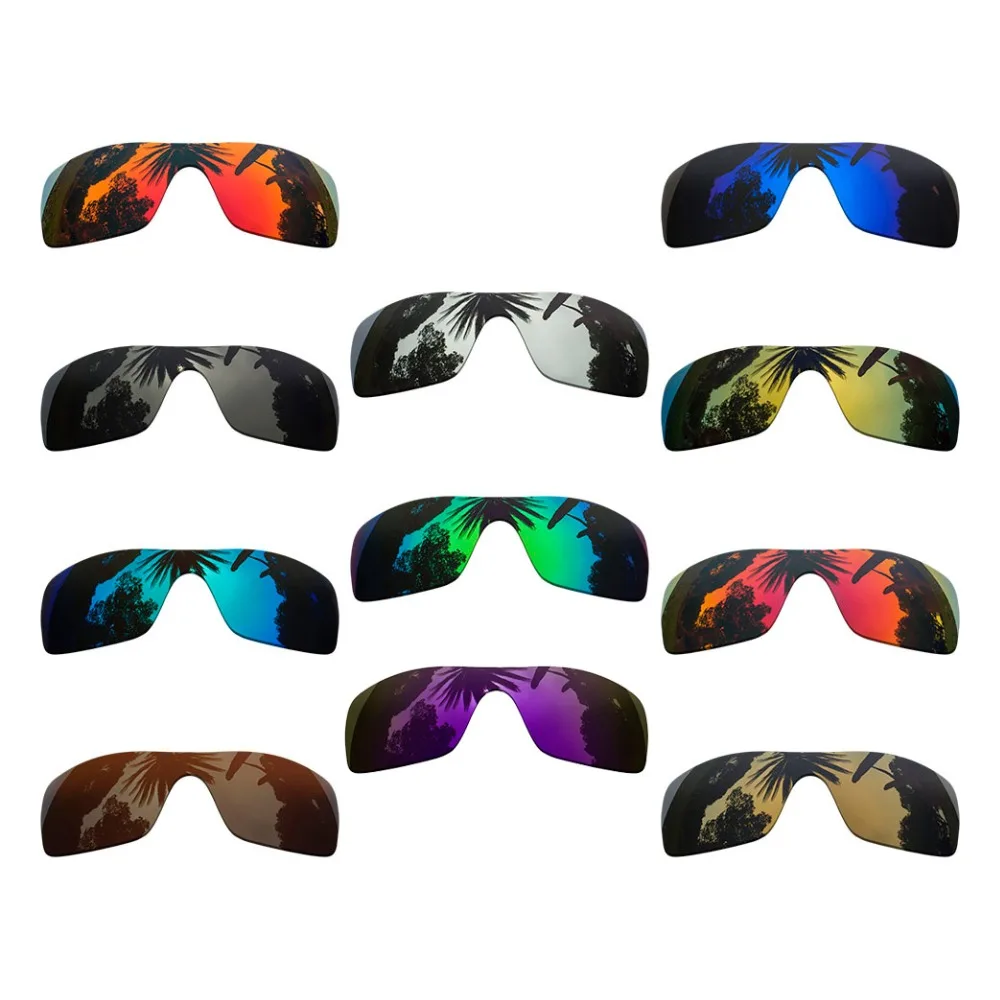 Поляризованные Сменные линзы с зеркальным покрытием для оправы Oakley Batwolf разных