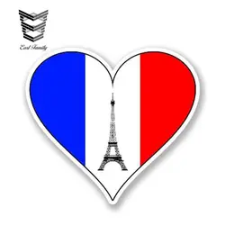 EARLFAMILY 13 см x 11 см автомобильный Стайлинг I Love Paris Франция Наклейка Эйфелева башня Сердце водостойкая наклейка авто мотор Декор автомобиля