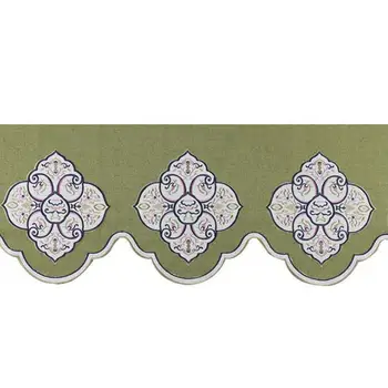 

1 meter European Embroidered Chenille Fabric Curtains Valance For Living Room&Bedroom Window Treatment Curtain Wedding Backdrop