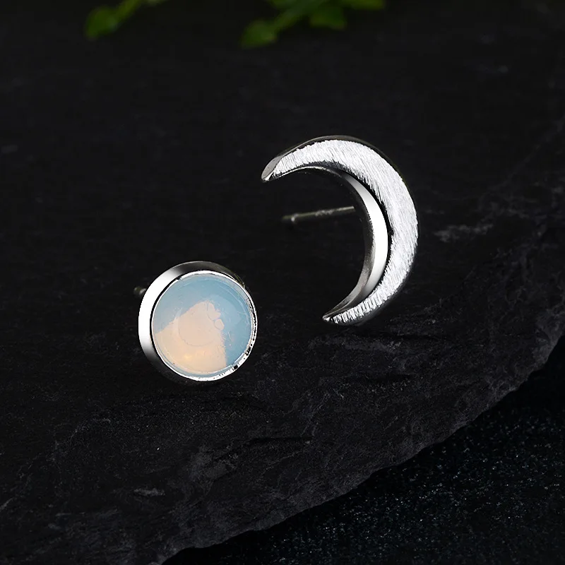 

Unique Fashion Earrings for Women 925 Sterling Silver Moon Star Studs Earrings Jewelry Accessories Gifts for Girls