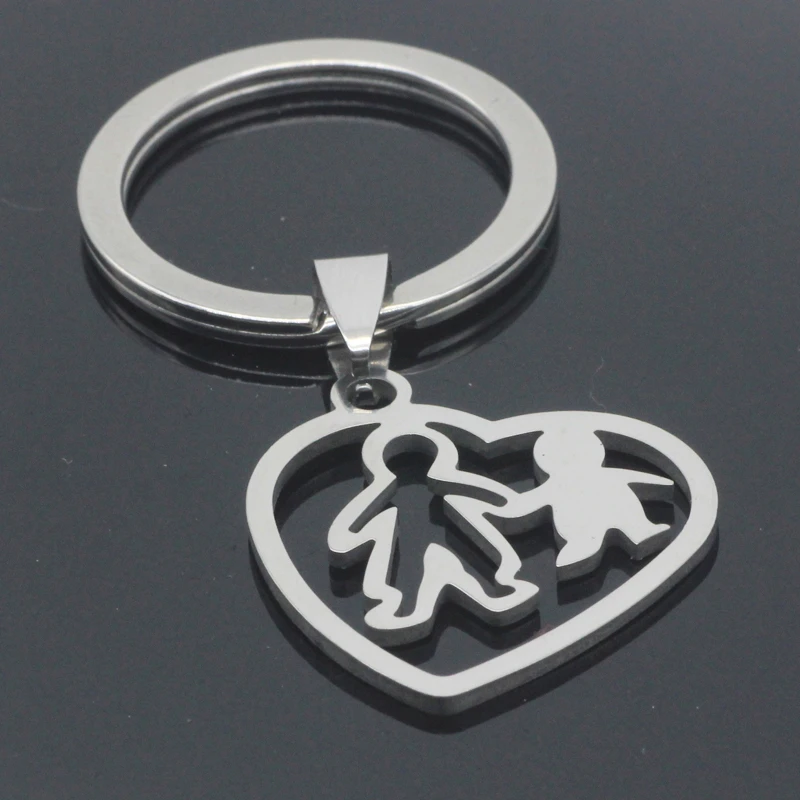 boy and girl keychain