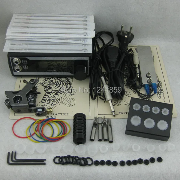 

Complete Tattoo Kit Set Tattoo Gun Power Supply Needle Grip Tip Combo Kit Set Supply TKS105#