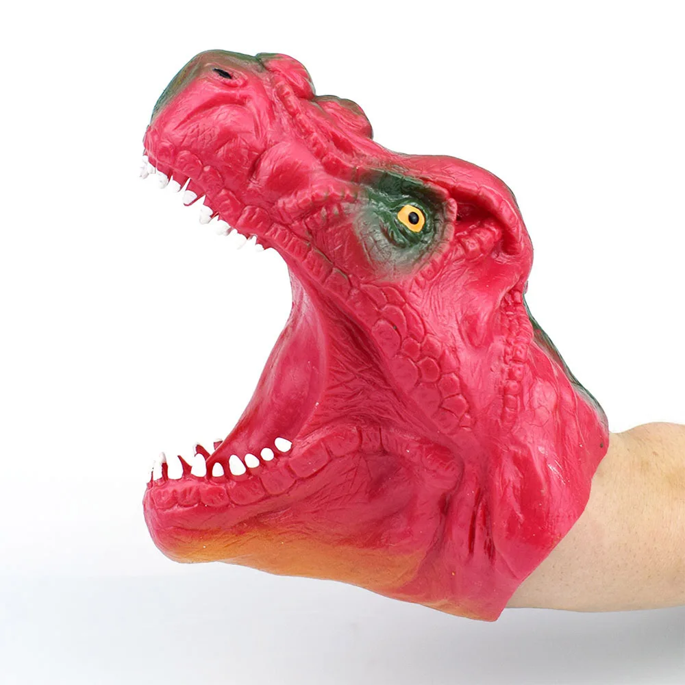 Мягкий винил, ПВХ динозавр ручной кукольный голова животного кукольные перчатки игрушки Детский костюм игрушка модель подарок