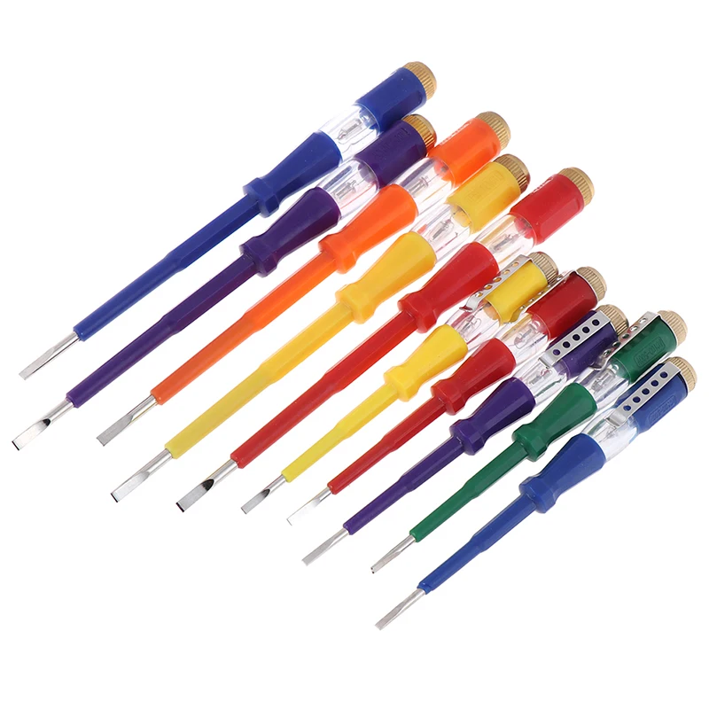

220V Waterproof Induced Electrical Tester Screwdriver With Indicator Light Random 1Pc