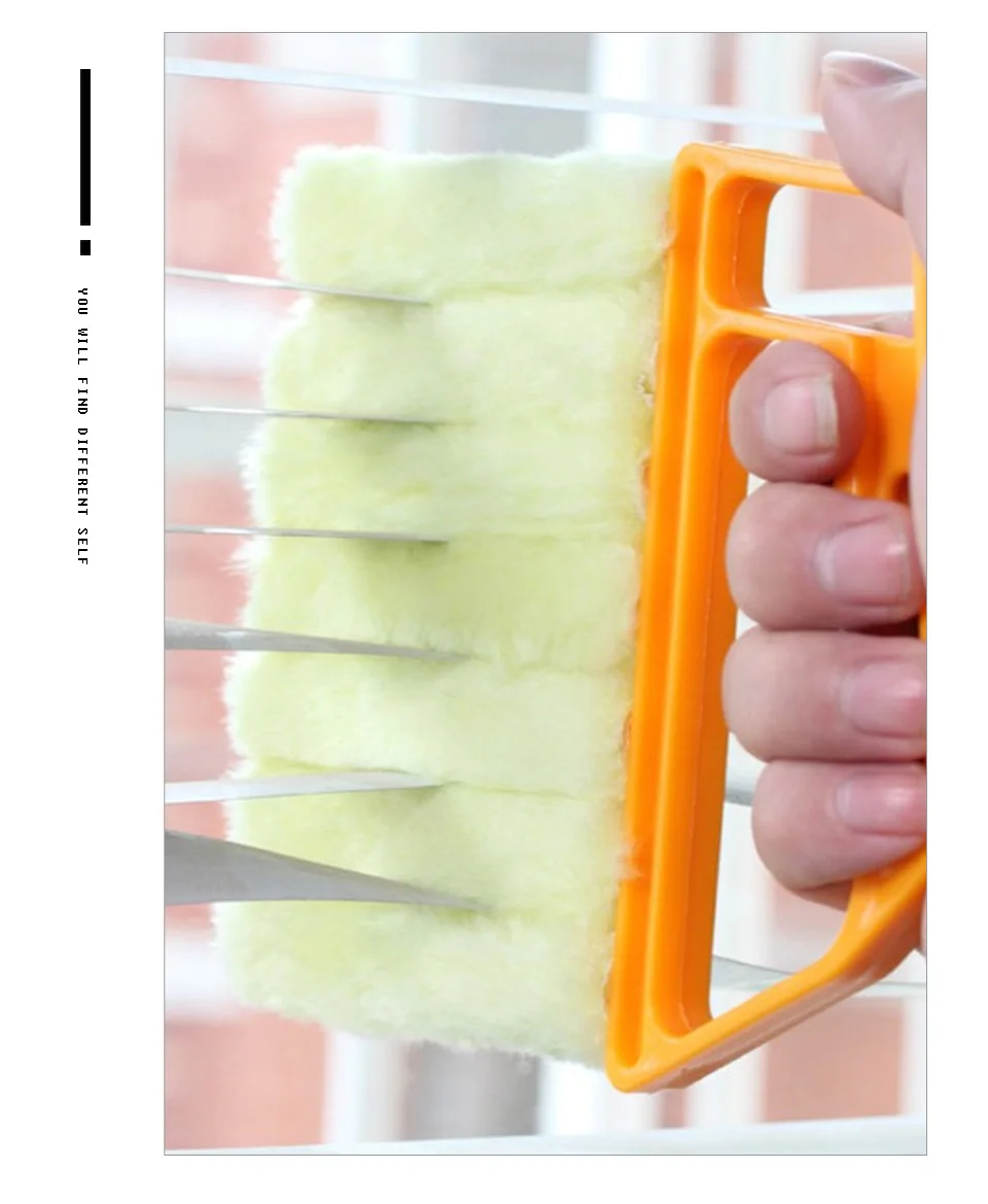 Useful Microfiber Window CleaningWashing Brush Air Condit Venetian Blind Cleaner Multifunctional Cleaning Brushs For Blinds Air (7)