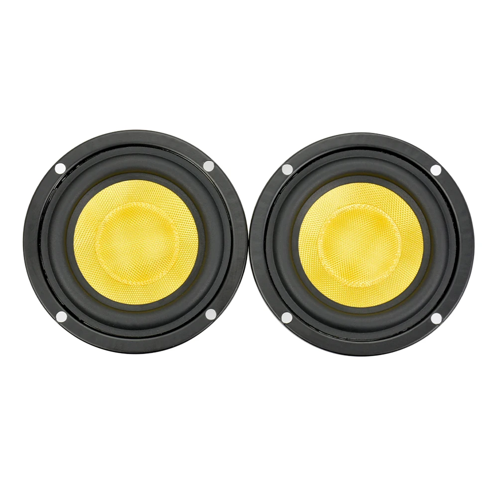 2Pcs 3 Inch Full Range Speaker Midrange Bass Audio Stereo Woofer Loudspeaker 4ohm 25W Home Theater DIY HIFI Speakers