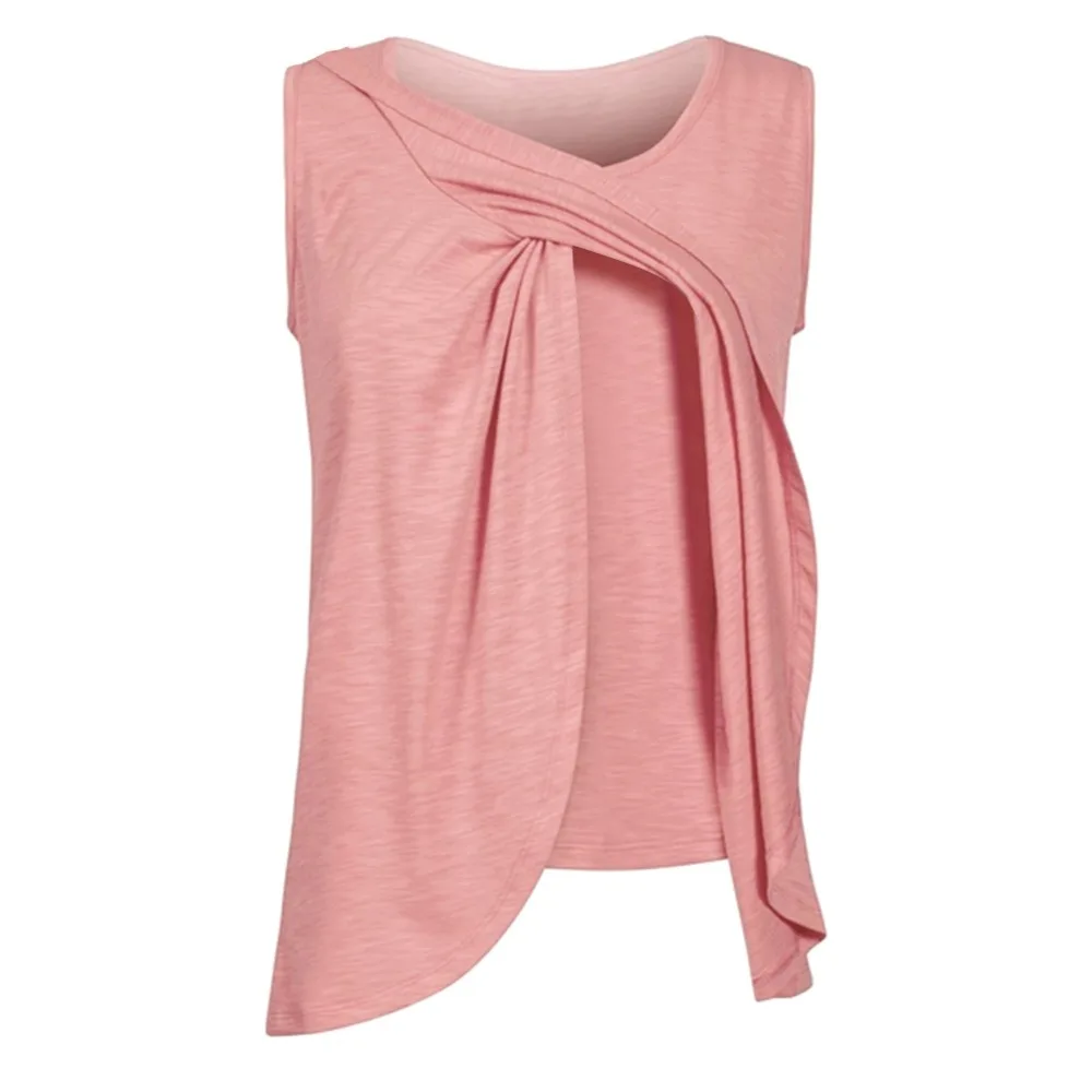 2018 Summer Maternity Nursing Tops Cotton Maternity Breastfeeding Tops Pregnancy Lactation T-Shirt Breastfeeding Clothes