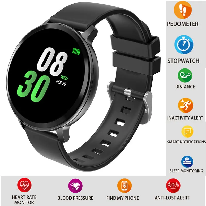 

Color Screen Smart Watch Men Heart Rate Smartwatch Woman Relogio Digital Bluetooth Sports Watch IP67waterproof with Android IOS
