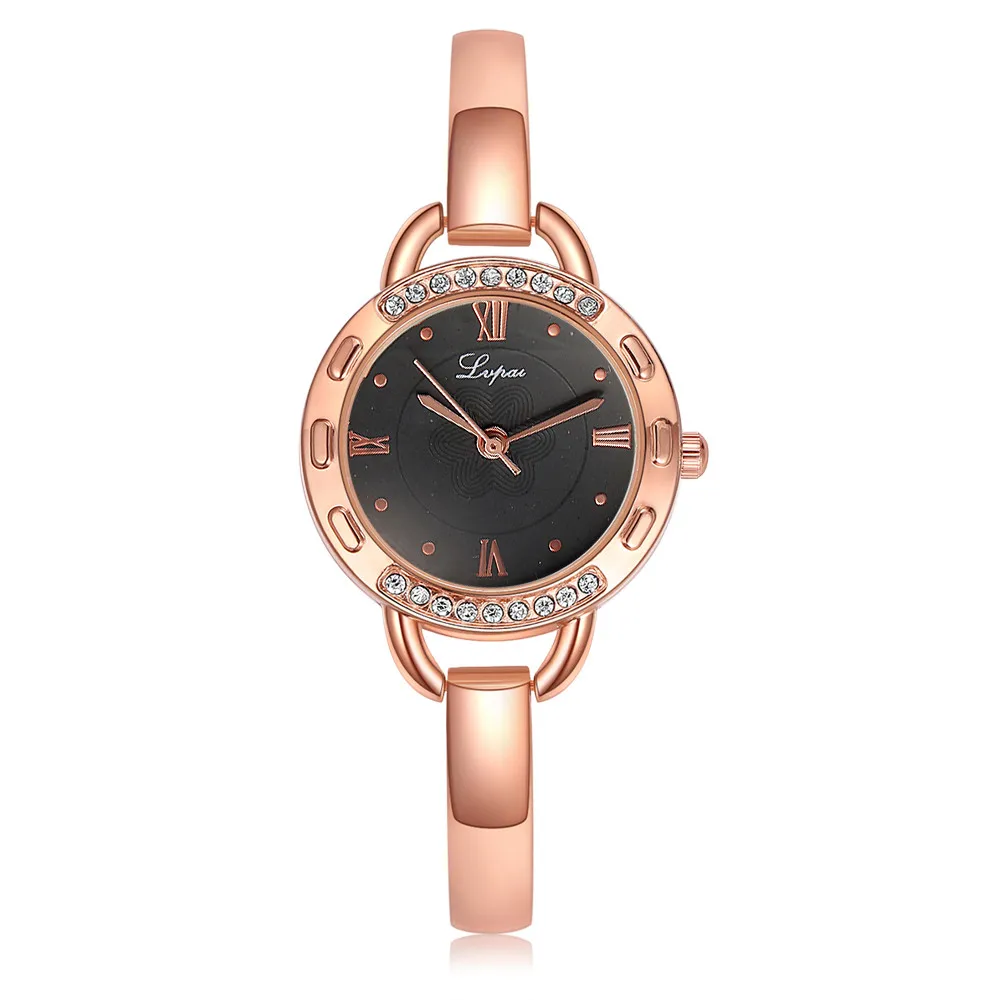 Роскошные ультра тонкий для женщин часы золото Мода Большой циферблат нержавеющая сталь кварцевые, на ремешке женские наручные часы Relogio