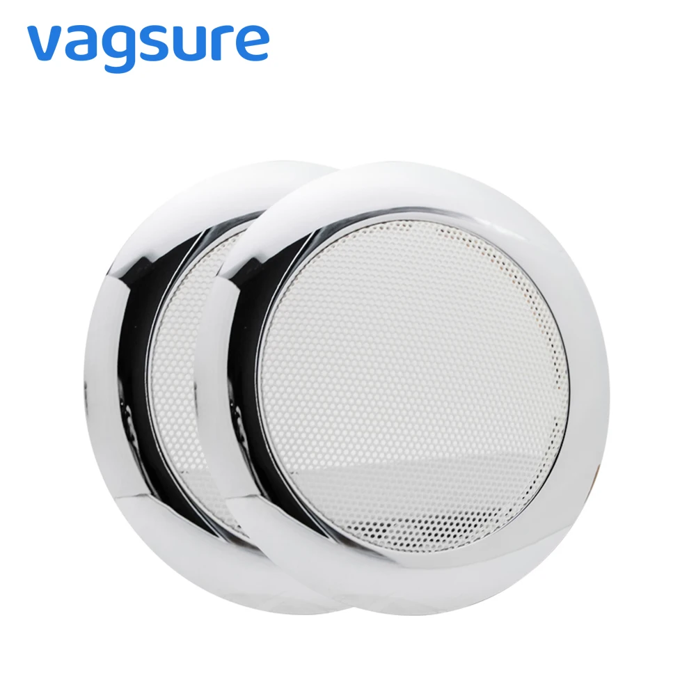 2pcs/lot chromed covers for Hi fi speaker or exhaust fan for steam