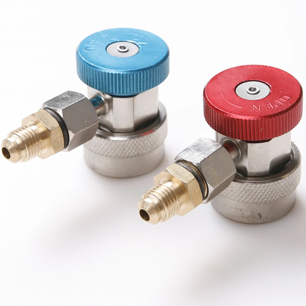 Car QC L/H Ac R134a System Port Quick Connector Adapter Hvac Auto Air conditioningin Air