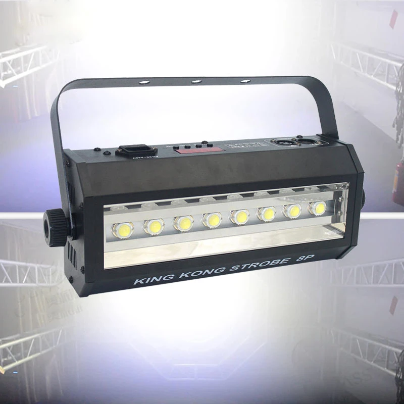 Luz LED estroboscópica para DJ, lámpara potente de 200W y 20W, Flash blancas fuertes, DMX, control de sonido, para discoteca, Bar y Club, 8 unidades|light dmx|led djdj strobe - AliExpress