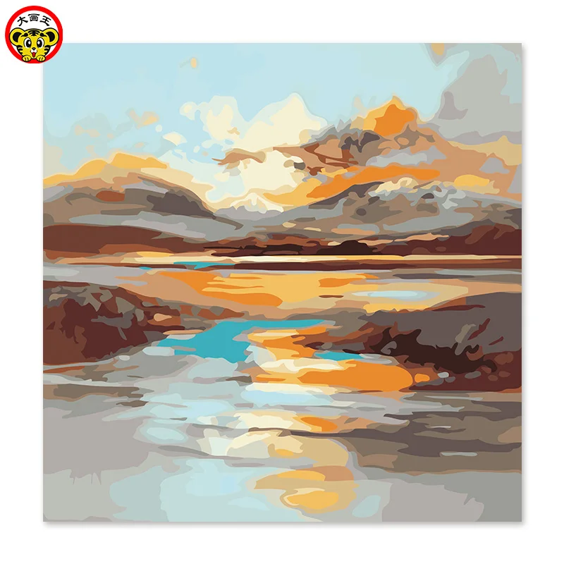 painting by numbers art paint by number Famous Abstract sky Digital