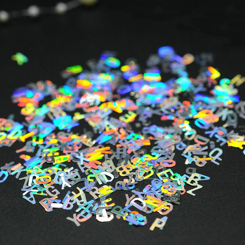 

New 3box/lot Laser alphanumeric sequins flashing flash debris material epoxy mold makeing jewelry filling for DIY jewelry making