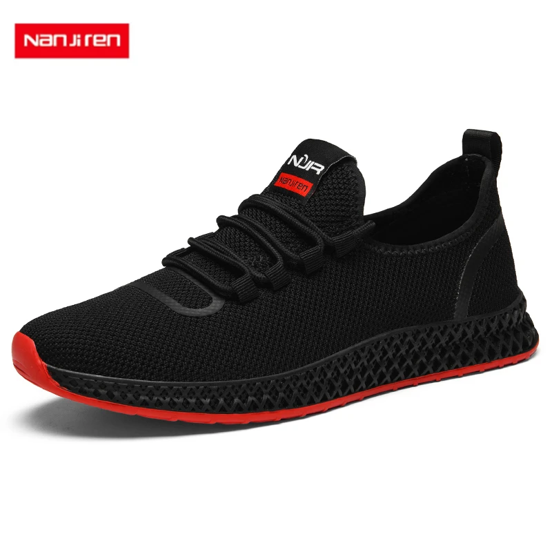 

Nanjiren casual shoes Men's trend flying woven breathable British casual fashion Comfortable set foot men's wild Korean version
