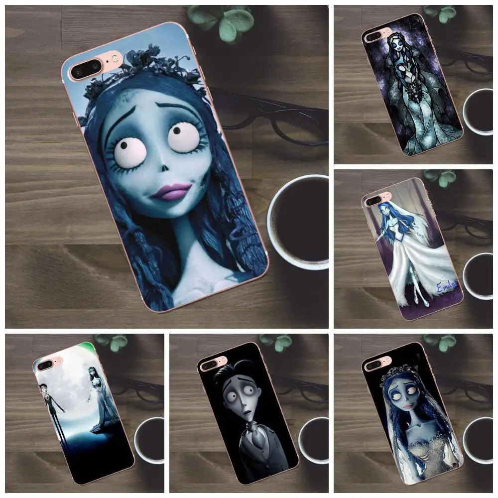 Чехол из ТПУ аксессуары Тим Бёртон Труп невесты для Apple iPhone X 4 4S 5 5C SE 6 6S 7 8 Plus Galaxy A3 A5