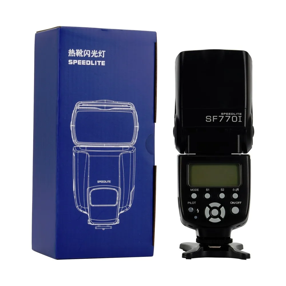 SF770I Вспышка Speedlite для Canon Nikon Pentax Olympus Panasonic цифровая камера s со стандартной камерой вспышка