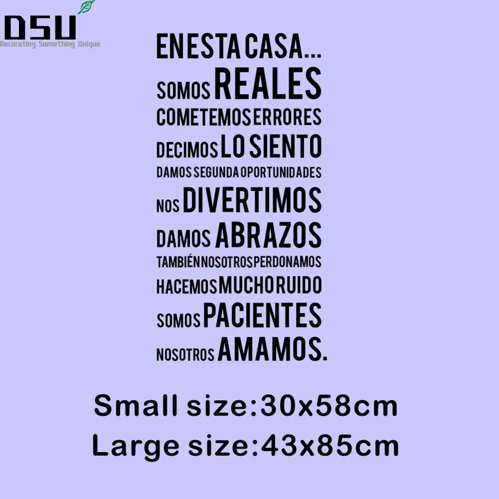 

New Wallpaper NOSOTROS AMAMOS Spanish Vinyl Wall Sticker Love Quotes Wall Decals For Home Bedroom Living Room Decoration