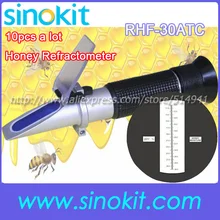 10 шт. в партии мед 10%-30% ручной рефрактометр с CE RHF-30ATC