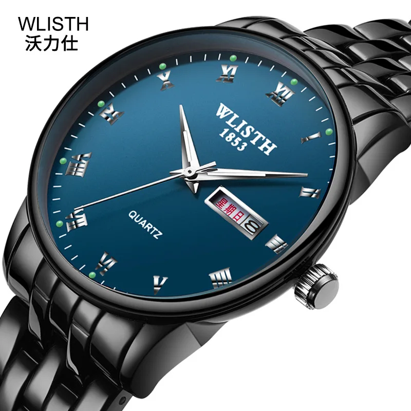 

personality waterproof watch Fashion ultra-thin steel belt quartz watch simple business trend 37