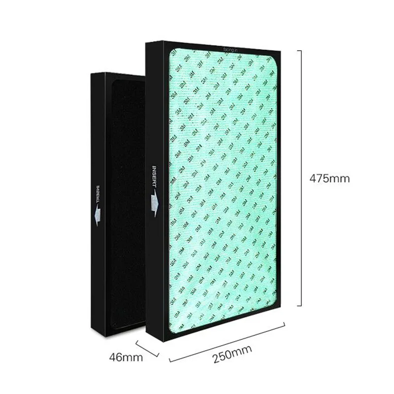

5 in 1 Air Purifier Parts Replacement Filter FUS40H for Sharp Air Purifier FU-40SAW/B,FU-W240S 475*250*46mm