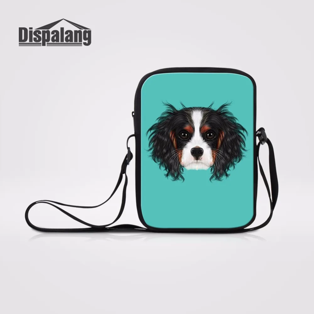 Dispalang Mini Women Shoulder Book Bags Casual Girls Messenger Bag Dog