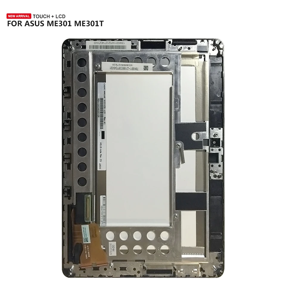 Tanie Wyświetlacz LCD ekran dotykowy Digitizer montaż czujnika z ramą dla ASUS MeMo Pad inteligentny ME301 ME301T 5280N