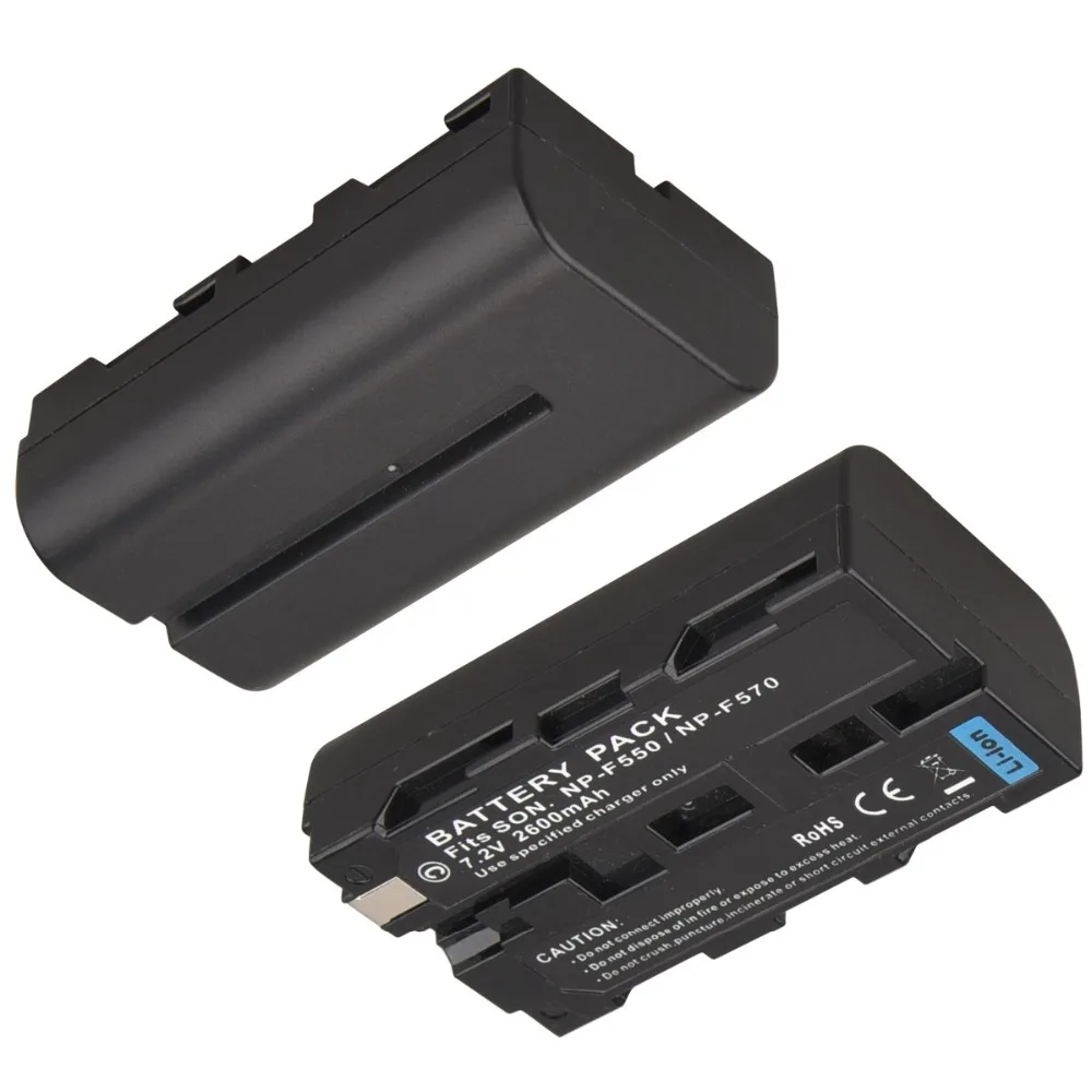 1 шт. 7,2 V 2600 мА/ч, NP-F550 NP-F570 цифровой Камера Batteria для sony NP-F550 NP-F570 NP F550 NP F570 NPF550 NPF570 Батарея