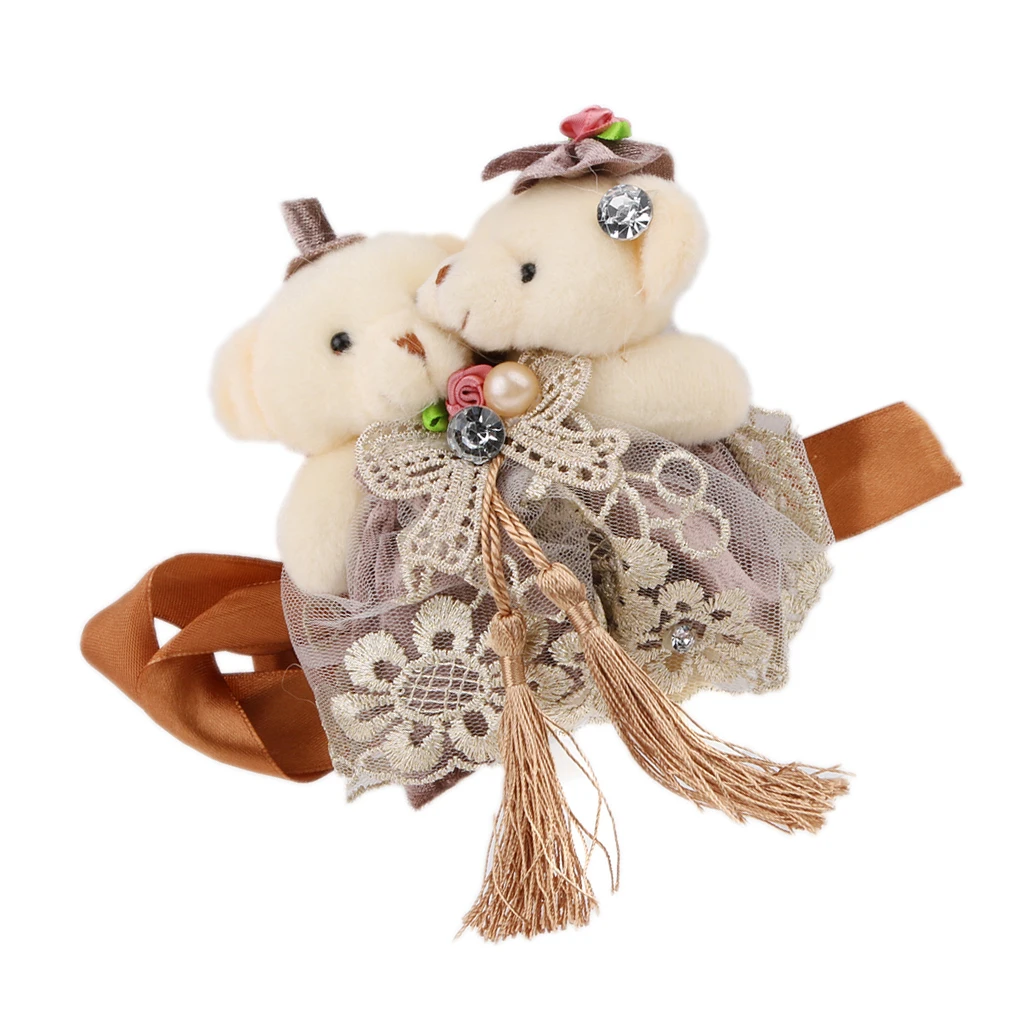 Delicate Little Bear Curtain Tieback For Wedding Room Decoration 5 Colors Hook Fastener Buckle Clamp For Bedroom Curtain 