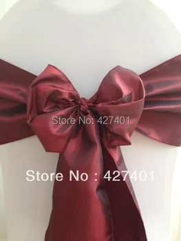 

Hot Sale Garnet Taffeta Chair Sash For Wedding Event & Party Decoration