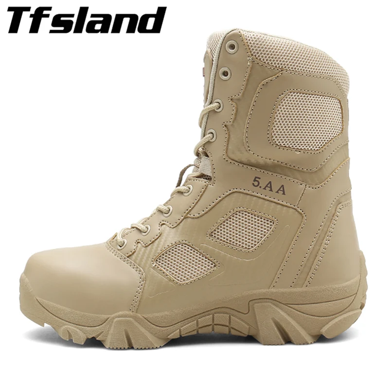 

Man Hiking Shoes Plus Size 47 Trekking Shoes Sneakers Men High Top Tactical Boots Lace Up Climbing Boots Male Army Outdoor Shoes