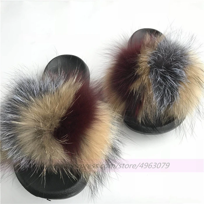 raccoon fur slides aliexpress